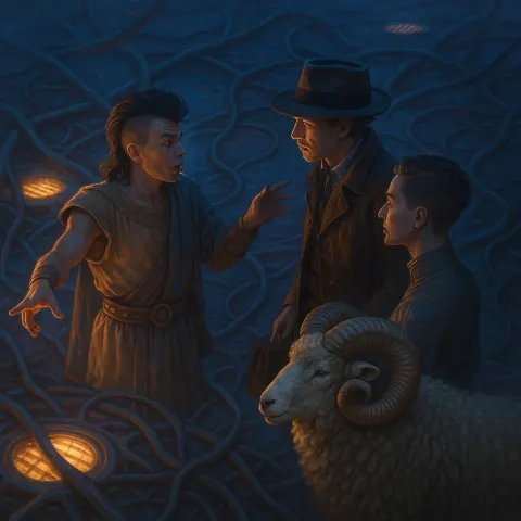 Explorer Whose Attire Blends Ancient Civilization Influences