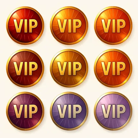 Nine Dazzling VIP Badges That Symbolize Elite Membership or Exclusivity