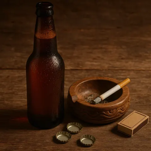 Chilled Amber Ale Bottle