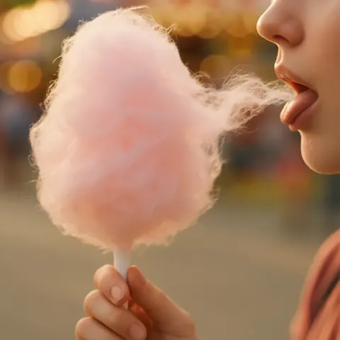 Delicate Threads of Cotton Candy Melted Away on the Palate