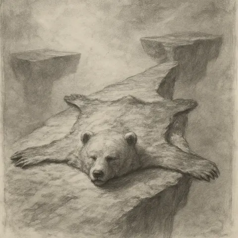 Erased Drawing Shows a Bearskin on Surreal