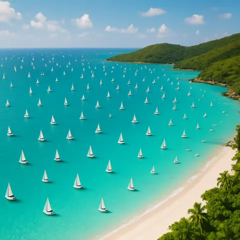Countless Distant Specks of Sailing Boats
