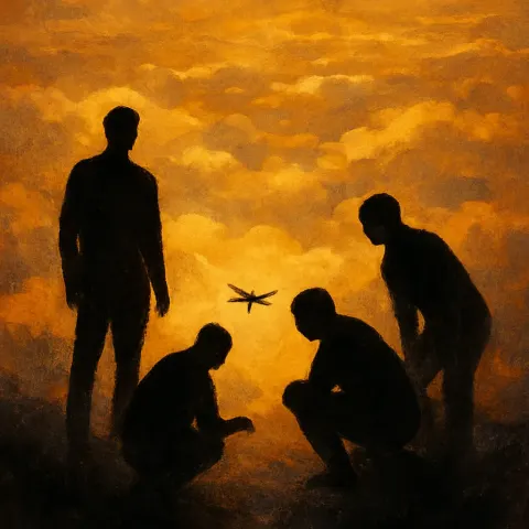 Four Distinct Human Silhouettes—one Rigid