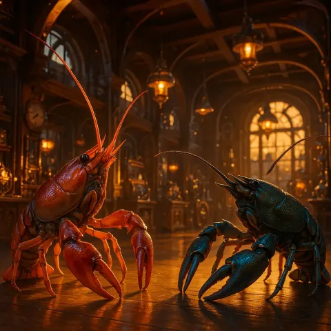 Two Diverse Crayfish Inhabit a Grand
