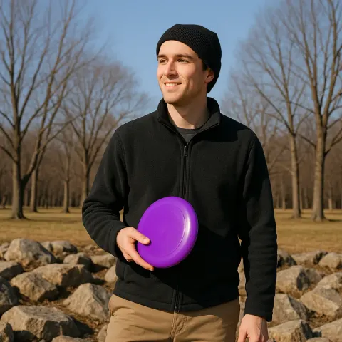 Person Standing Outdoors on a Rocky Area