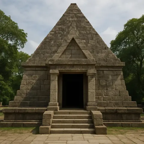 Characterized by a Sharply Slanted Roof and a Broad