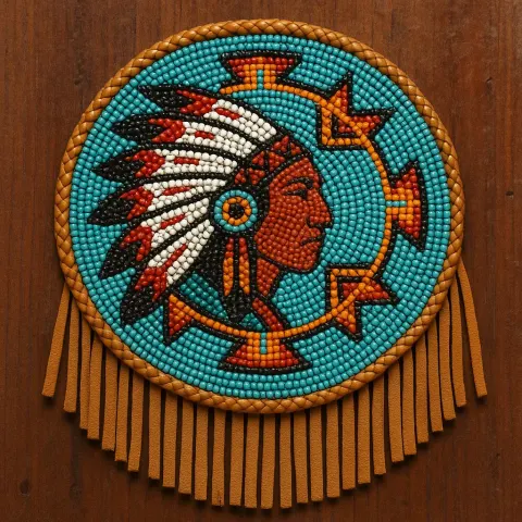 Native American Handmade Art Form Highlighting Deep Cultural Symbolism