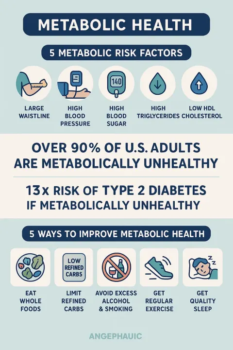 Infographic Outlining Five Metabolic Risk Factors