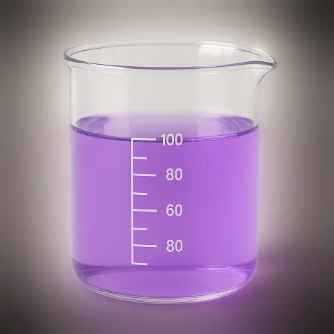 Clear Beaker Containing a Blend of Baking Soda Solution