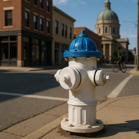 White Fire Hydrant