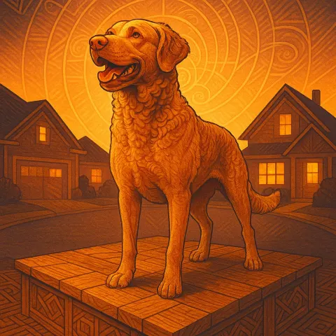 Chesapeake Bay Retriever of Powerful Build