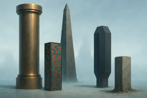 Striking Assembly of Five Uprights