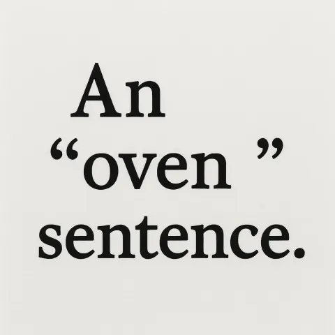 Provide a Single Sentence Regarding an Oven