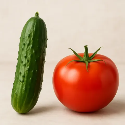 Red Tomato on the Right