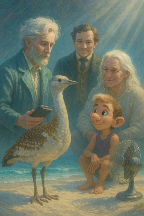 Scientist Researcher with an Air of a Historical Legend