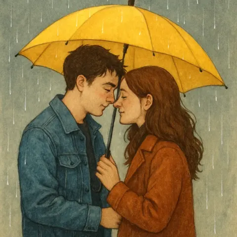 Amid Soft Falling Raindrops