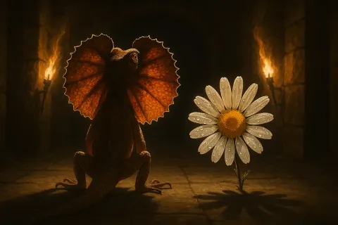 Torch-lit Chambers Filled with Long Shadows