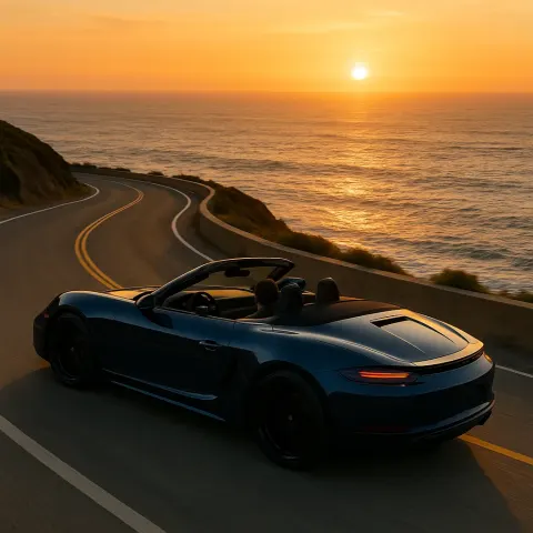 Stylish Convertible Sports Car