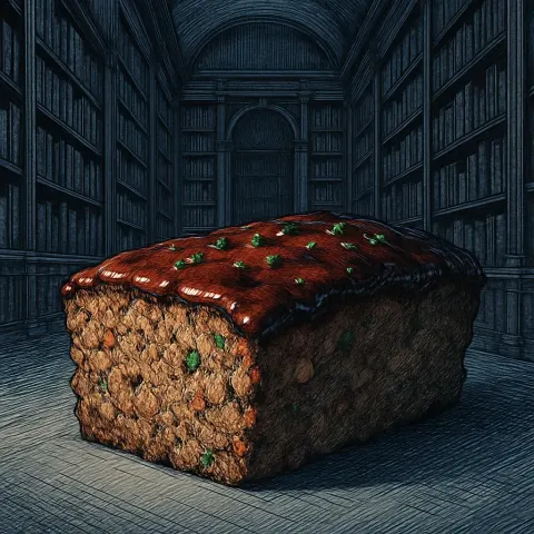 Within a Grand Library Defined by Floor-to-ceiling Dark Wood Bookshelves