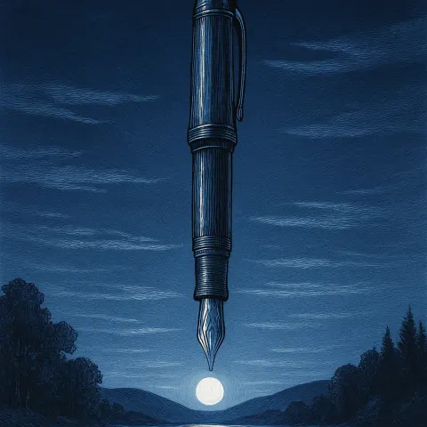 Detailed Linework Fountain Pen