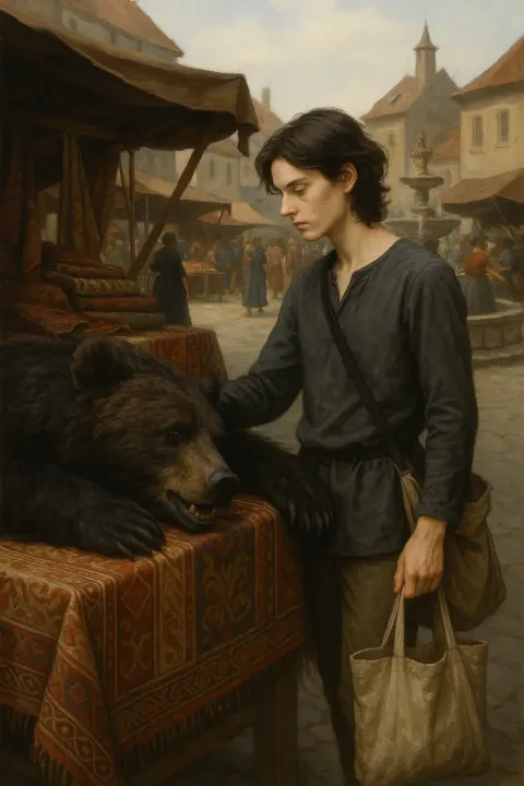 Androgynous Contemporary Figure Exuding a Subtle Fantasy-art Vitality
