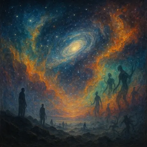 Awe-inspiring Depiction of an Imagined Distant Galaxy
