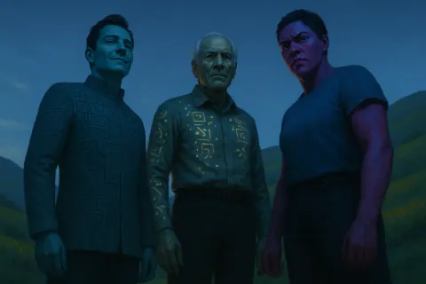 Three Imposing Figures