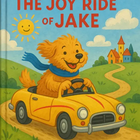 Lively Children's Book Cover Showcasing a Playful Illustration