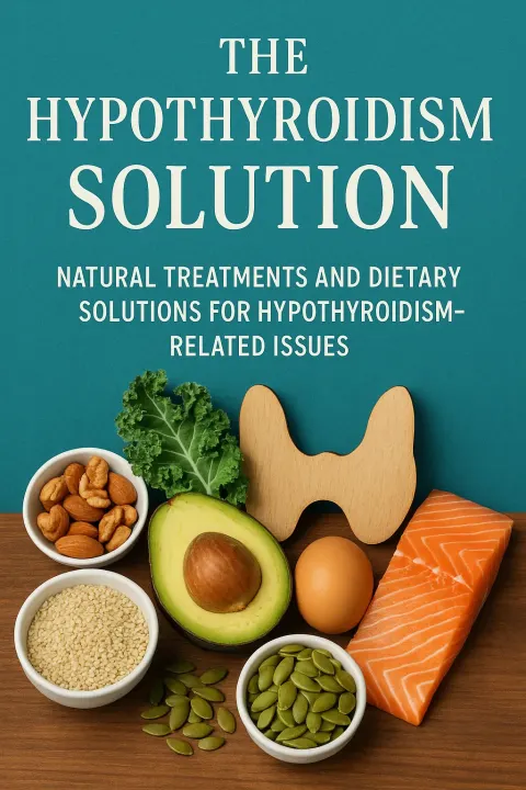 Book Cover Titled "The Hypothyroidism Solution" Describing Natural Treatments