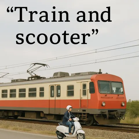 Compose a Single Sentence Involving "train"