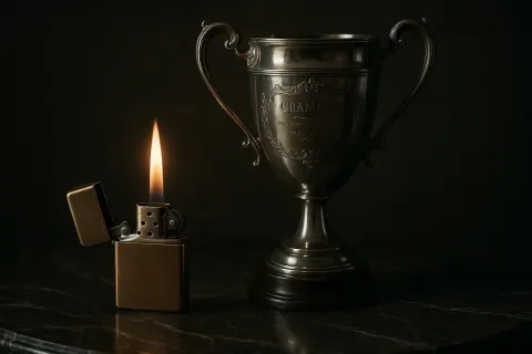 Refined Bronze Lighter