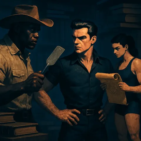 Imposing Olympian of Sub-Saharan Descent in a Cowboy Hat
