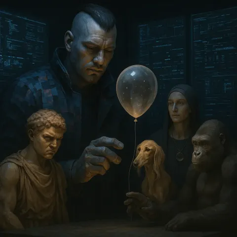 Giant Cyberpunk Caregiver