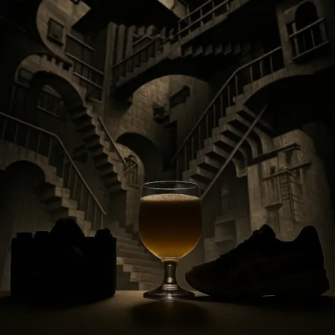 Within Impossible Architecture of Escher-like Stairways and Perspectives