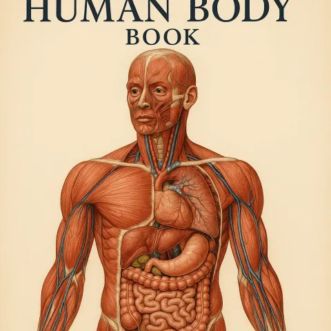 Detailed Anatomical Illustration of the Human Body's Muscles and Internal