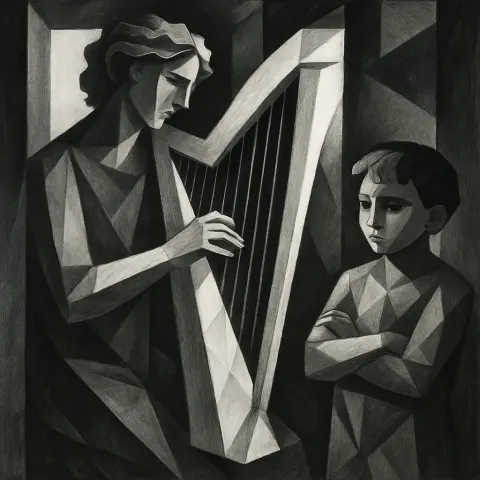 Through a Stark Architectural Frame