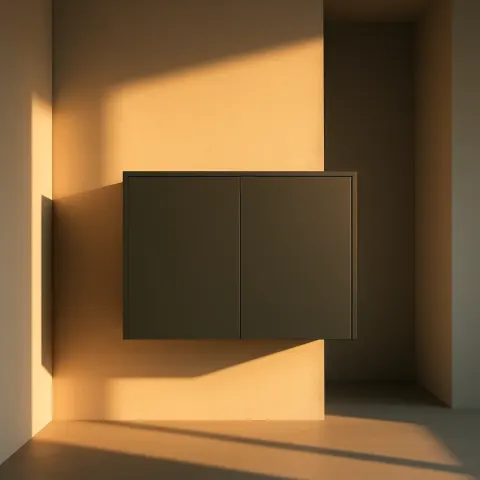 Within Clean Minimalist Architecture Defined by Sharp Lines