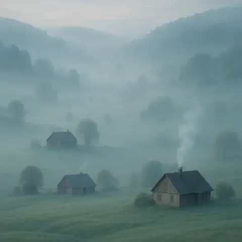 Few Isolated Farmhouses