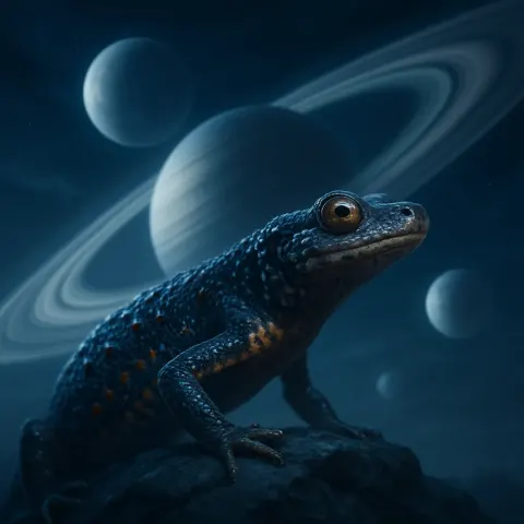 Sharply Detailed Common Newt