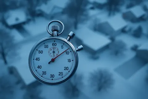 Solitary Classic Round Stopwatch