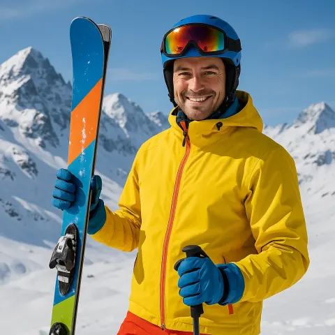 Against the Backdrop of Snowy Mountains