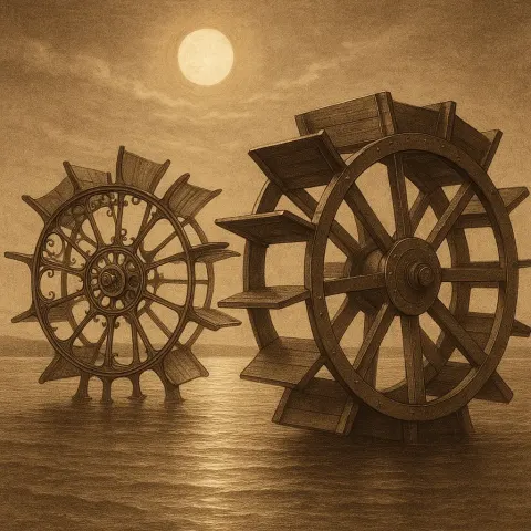 Serene Moonlit Landscape or Seascape