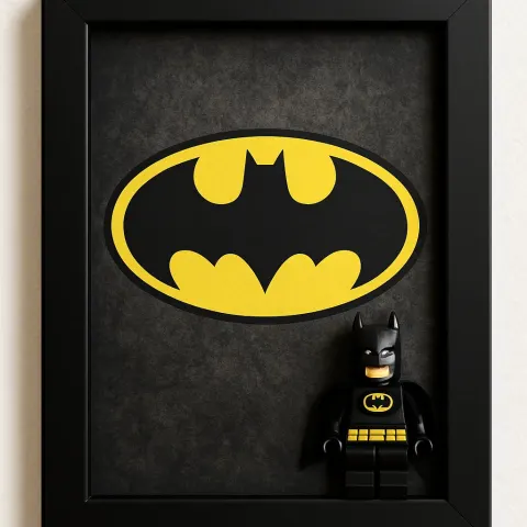 Black-framed Display Featuring