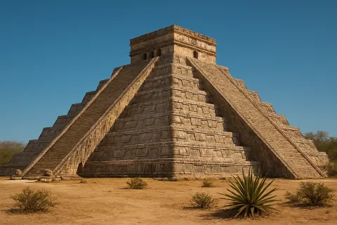 On a Sun-scorched Plateau Stands El Castillo