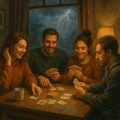 On a Rainy Afternoon with Storms Outside