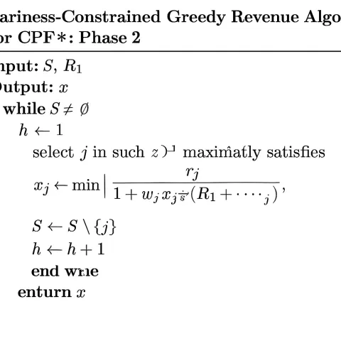 Fairness-Constrained Greedy Revenue Algorithm for CPF*, Featuring Phase 2