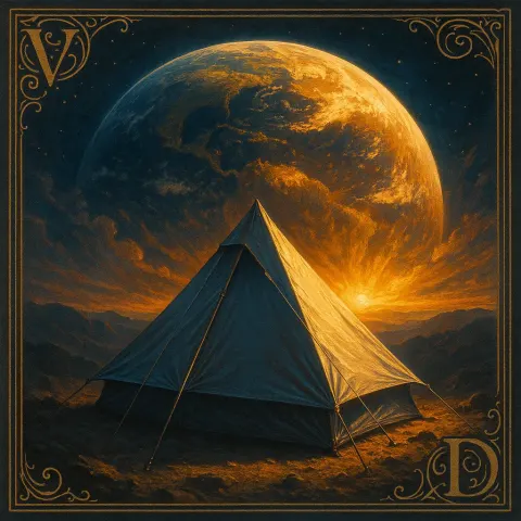 Single Stealth Grey Pyramid-style Mountain Tent