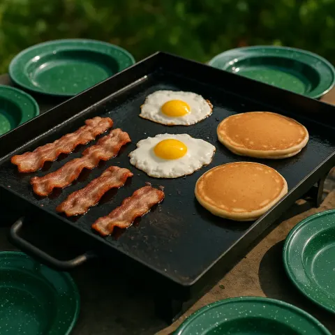 Griddle Cooking Bacon