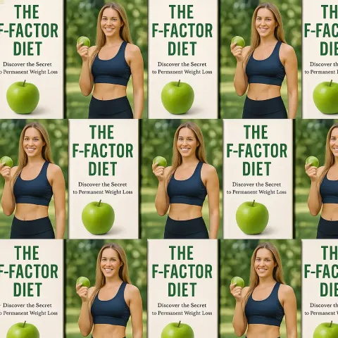 Patterned Arrangement of "The F-Factor Diet" Books