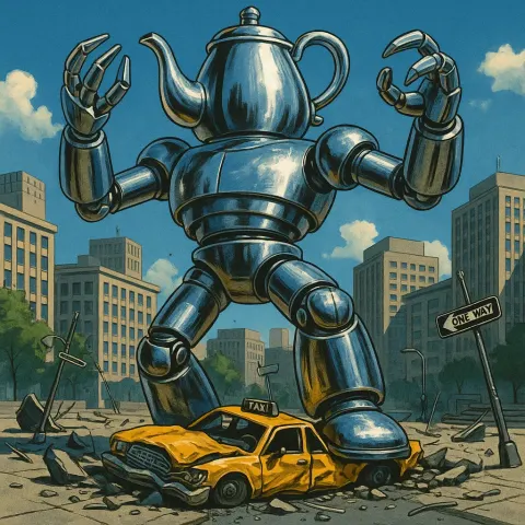 Towering Robot with a Colossal